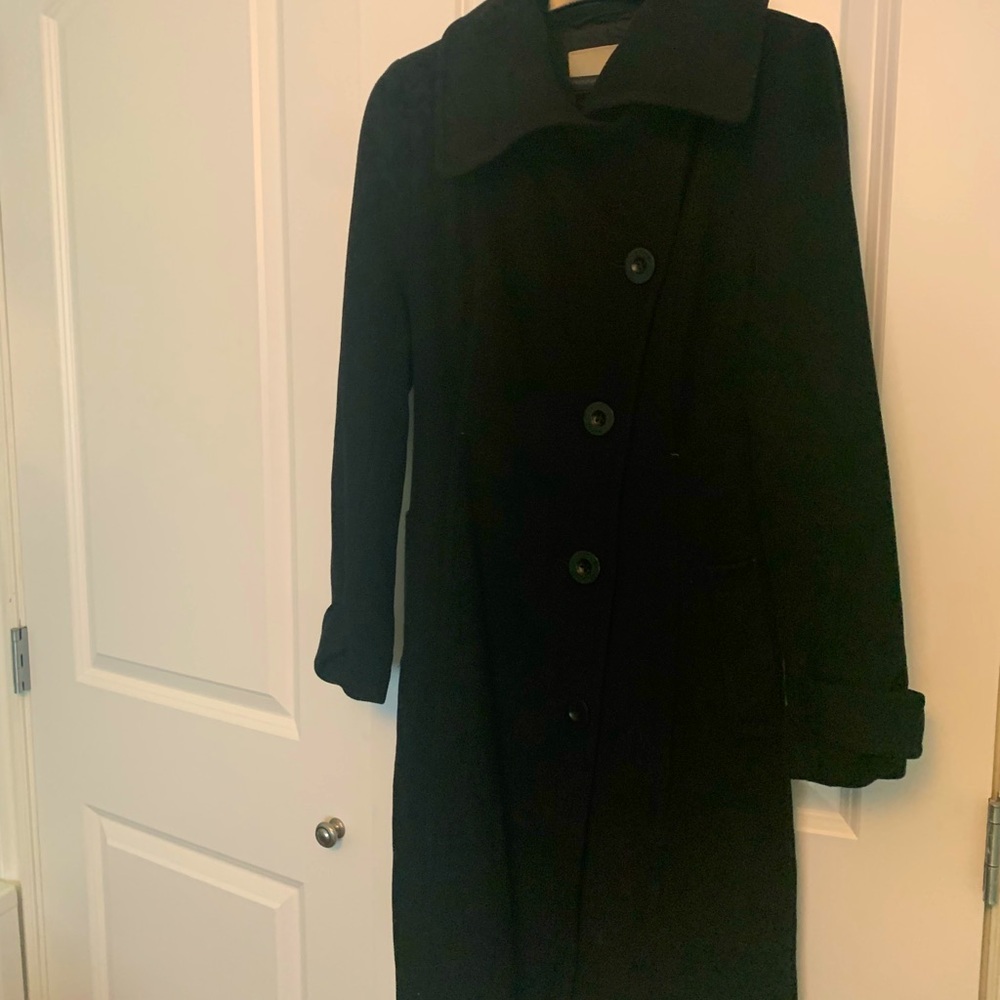 Wilfred black x small wool coat